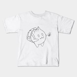 Cat and butterfly Kids T-Shirt